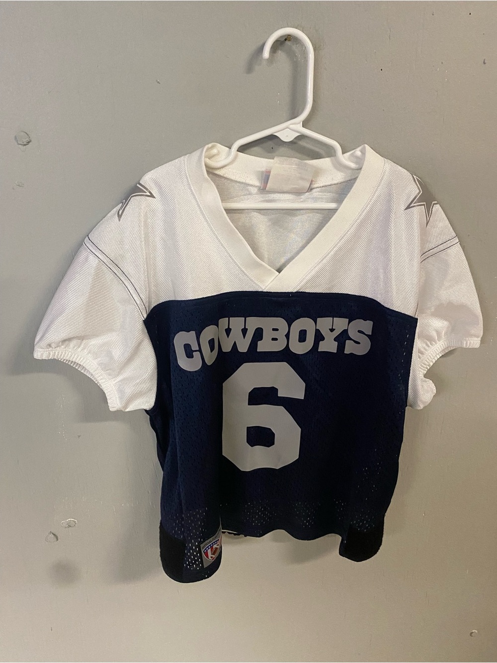 Kids Cowboys Football Jersey Vintage Top Size 7 /Medium